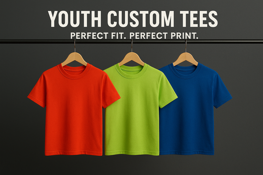 Custom Youth DTF Printed Tees+ (Crew Necks, Jerseys, Windbreakers, Hoodies)