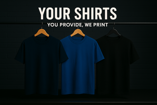 Custom DTF Printed Shirts (Buyer-Supplied)