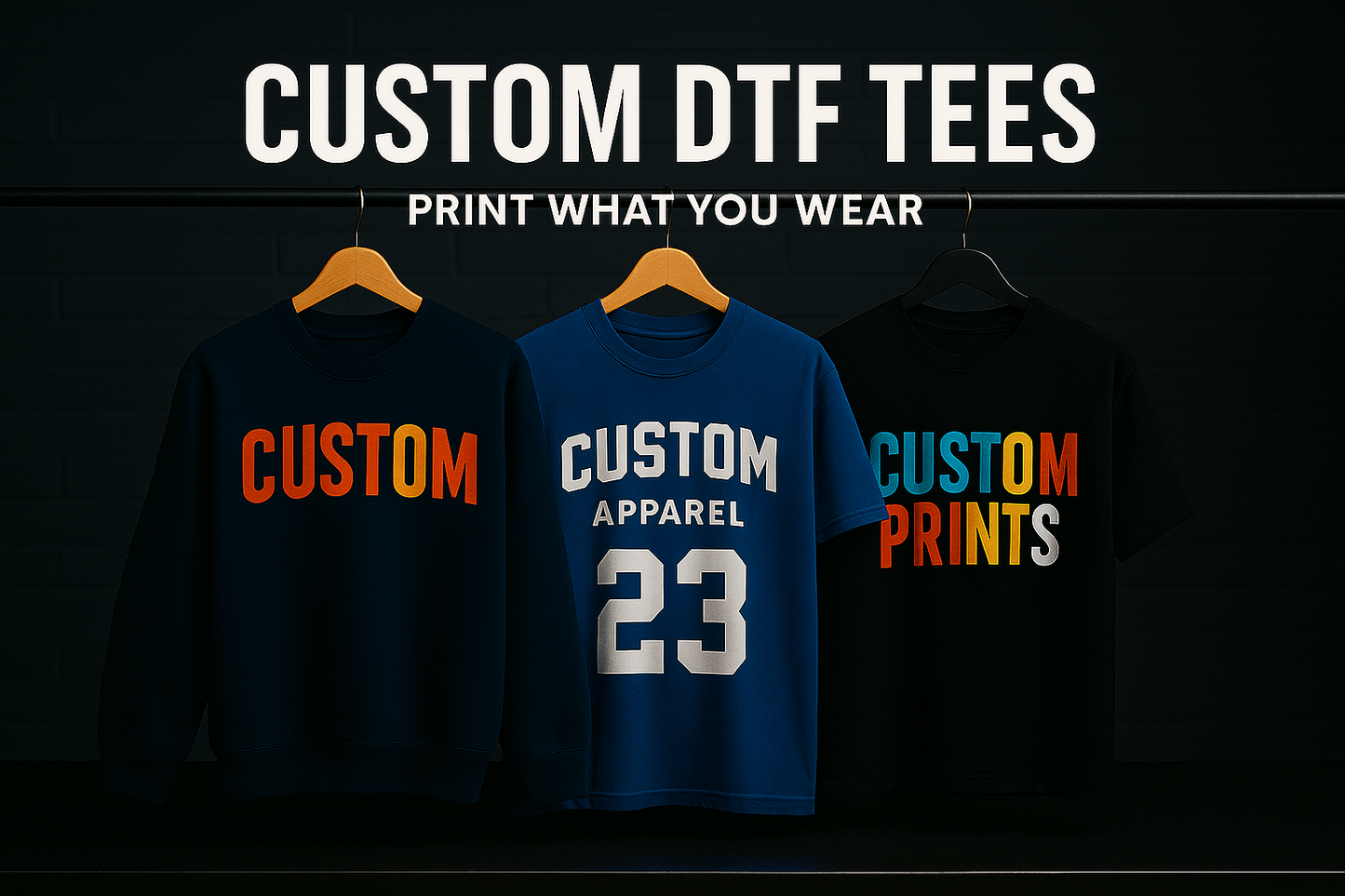 Custom DTF Printed Tees